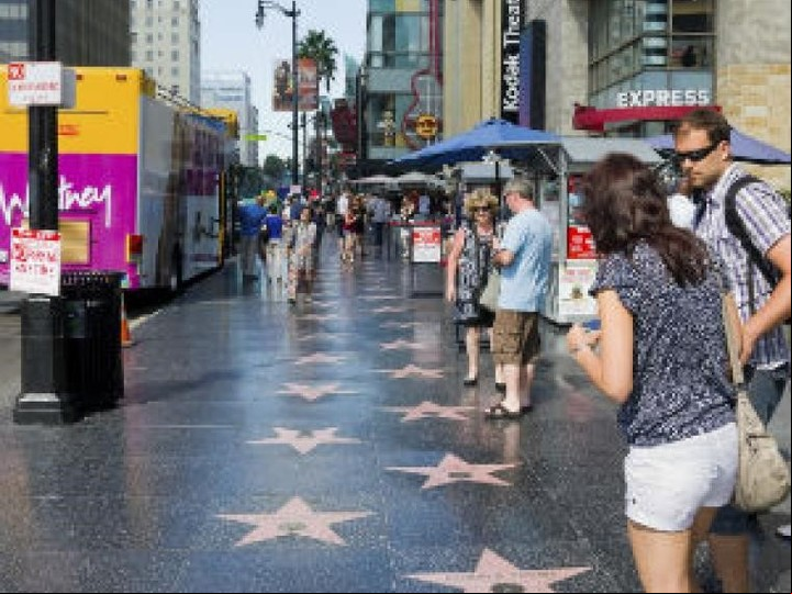 El Paseo de la Fama de Hollywood Boulevard, en Los Ángeles.
