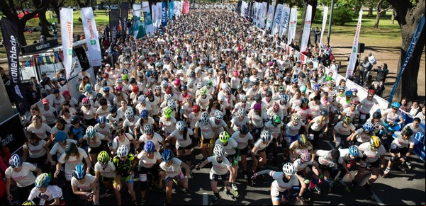 Un clásico festival de carreras de rollers, running y cuidado de la salud llega a Palermo