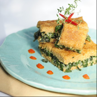 Pastel de carne y trigo burgol