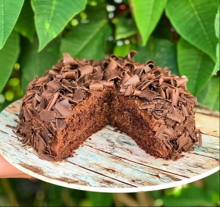 Torta esponjosa de chocolate. Foto: @sabrina.recetas