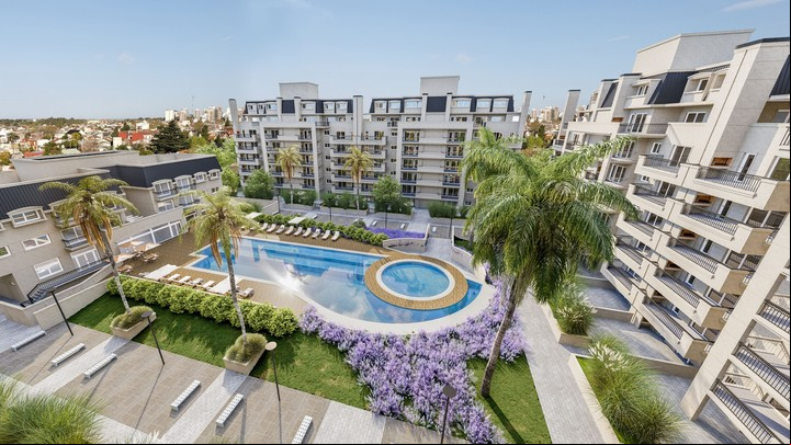 El proyecto tendrá departamentos de 1 a 5 ambientes de entre 40 m2 hasta 200 m2 de superficie propia.