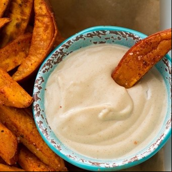 Queso de papa vegano