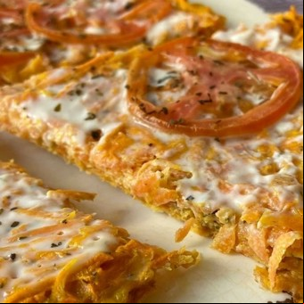 Pizza de zanahoria