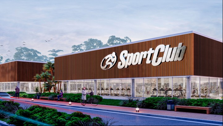 Gimnasio de la cadena Sportclub de última generación con 15 hectáreas.