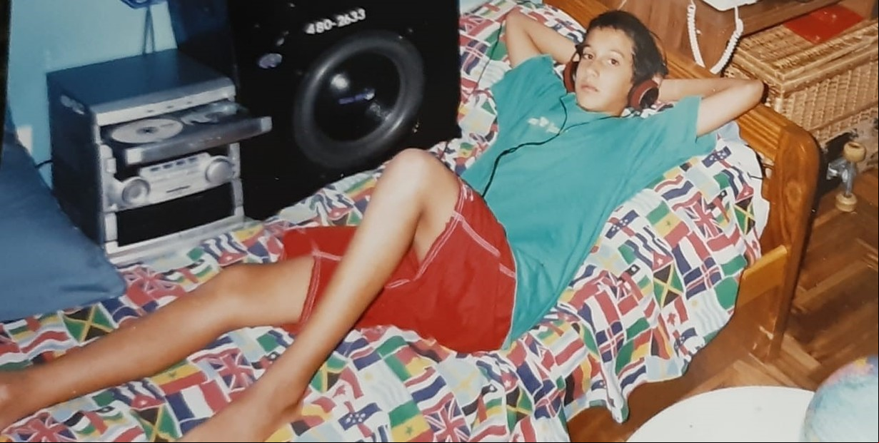 Una imagen de Lele Gatti durante su adolescencia.