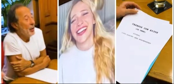 Luisana Lopilato mostró imágenes del primer ensayo de 'Casados con hijos': "Como siempre, todo muy serio"