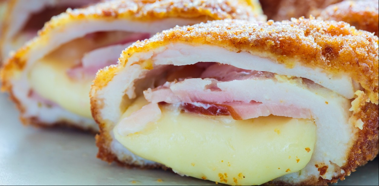 Receta de Suprema de pollo rellena con jamón y queso