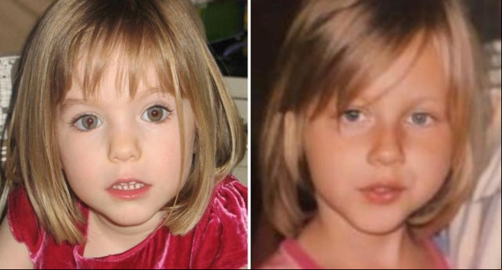 Madeleine McCann y Julia Wendell. Foto: Redes Sociales