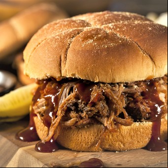 Pulled pork sandwich