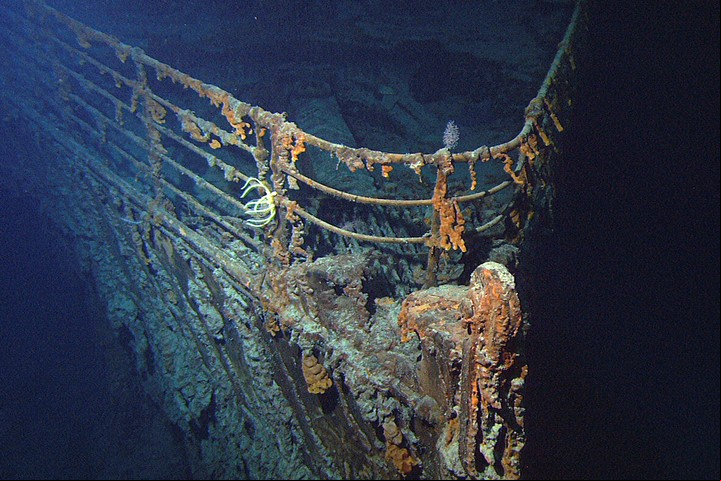Actualmente, el Titanic continúa hundido en las profundidades del océano. Foto: NOAA vía The New York Times