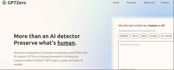 GPT ZERO permite detectar textos elaborados con inteligencia artificial.