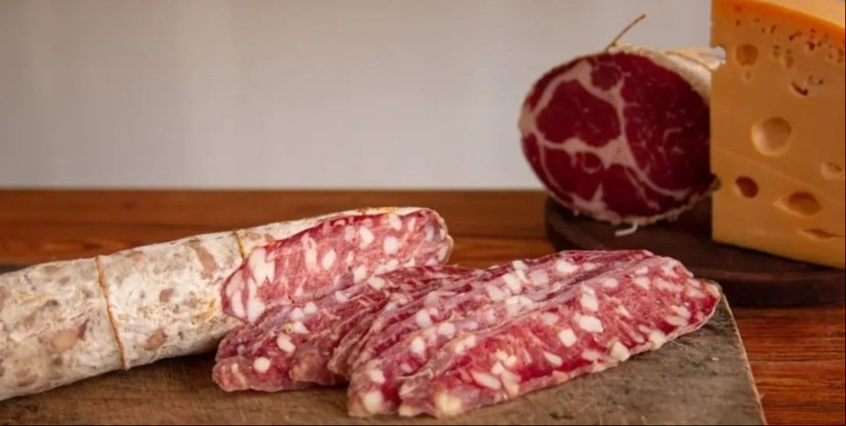 Un corte del producto elaborado en Giles.