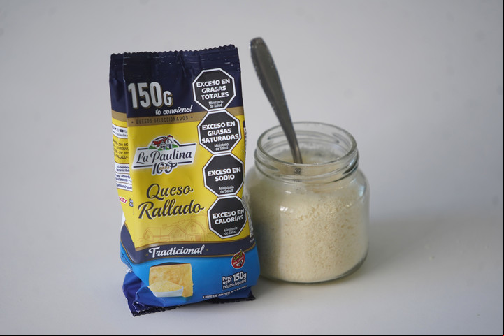 Queso rallado La Paulina.
Foto: Guillermo Rodríguez Adami.