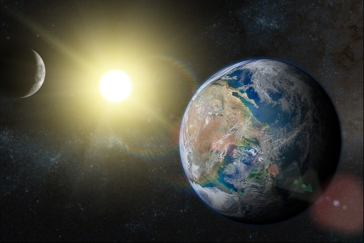 Los equinoccios son los momentos del año en los que el Sol está situado justo sobre el ecuador. Foto: ilustración Shutterstock