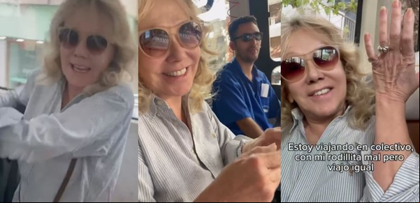 Soledad Silveyra volvió a viajar en colectivo luego de muchos años y le dejó un mensaje a Rolando Rivas