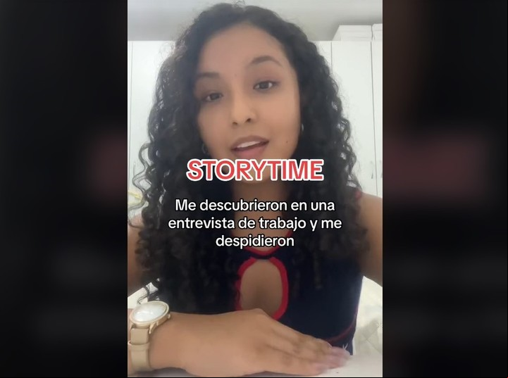 Historia. La joven contó la anécdota laboral a través de sus redes. Foto: captura/@moniquichi05.