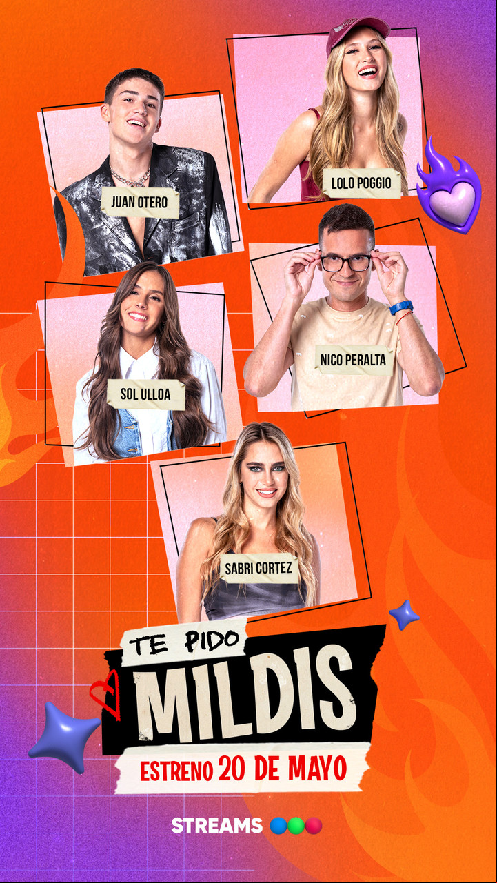 El quinteto de "Te pido mildis", que debutará el lunes a las 16.