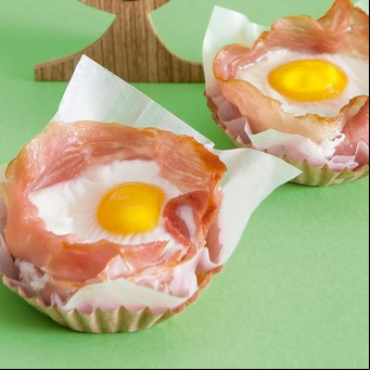 Huevos con jamón