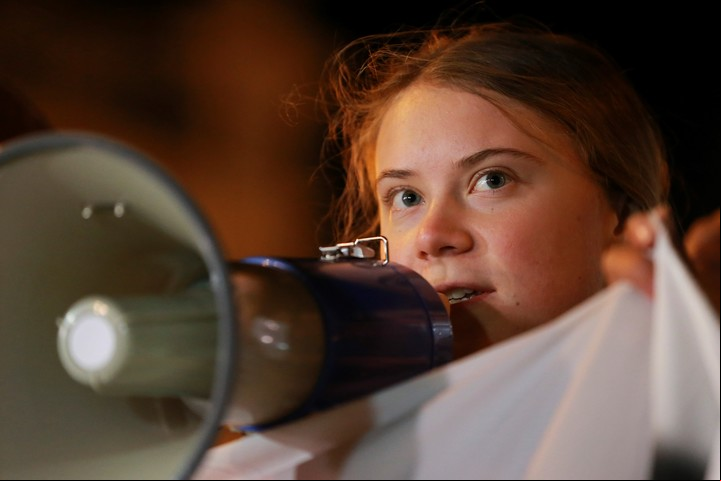 La activista Greta Thunberg desde la vecina Georgia
