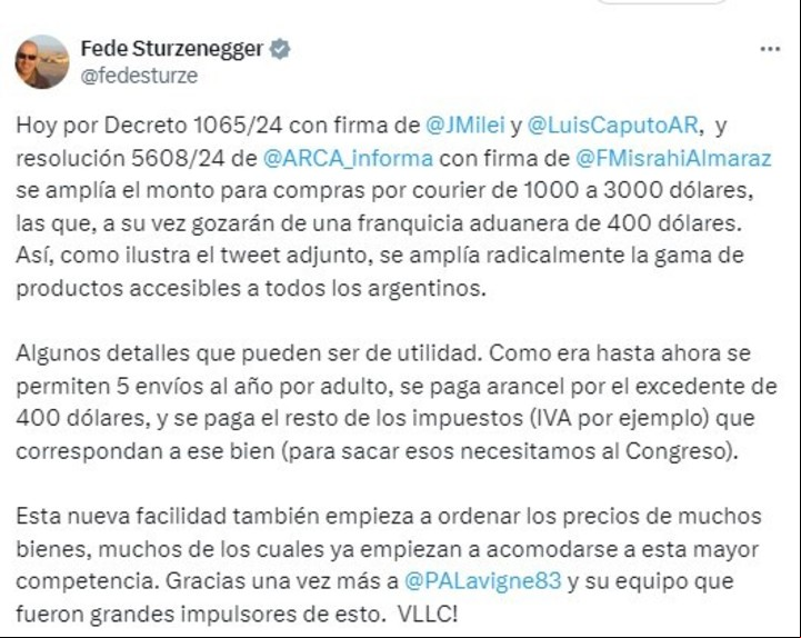 Federico Sturzenegger en X