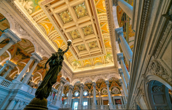 Biblioteca del Congreso en Washington. Foto Shutterstock