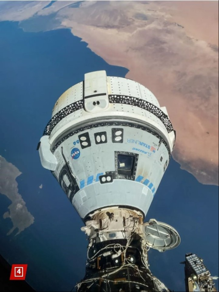 El Boeing Starliner estuvo plagado de problemas después de su lanzamiento el 5 de junio (NASA).