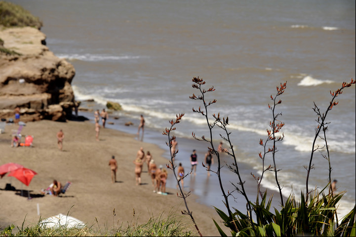 Playa Escondida en ruta 11 entre Mar del Plata y Miramar. Foto Maxi Failla / archivo Clarín