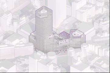 El Taller: Un edificio con programa híbrido en el Microcentro