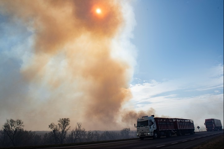 Los incendios en el delta del río Paraná también se repitieron en 2022. Foto EFE / Archivo