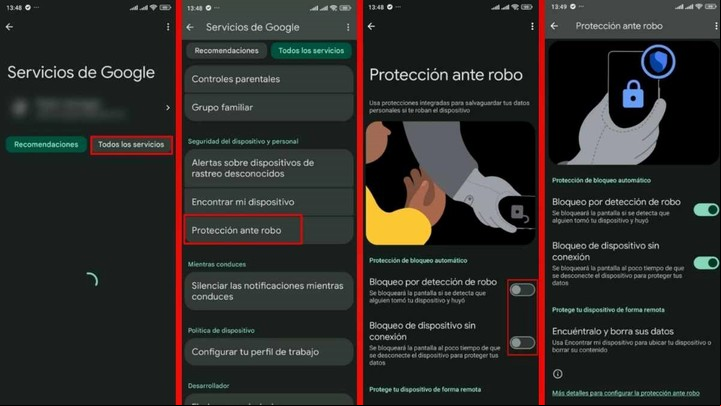 La protección de Android no viene de serie, pero es sencilla de activar.