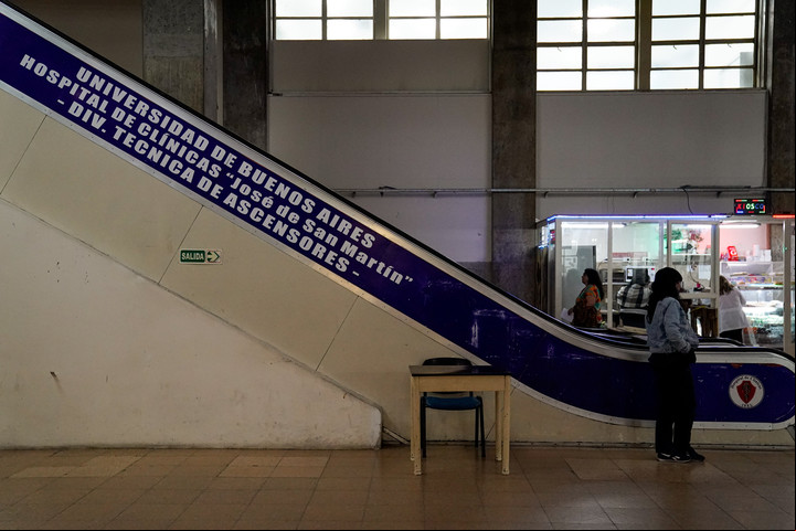 En el Hospital de Clínicas de la UBA también se registra la misma tendencia. Foto: Maxi Failla