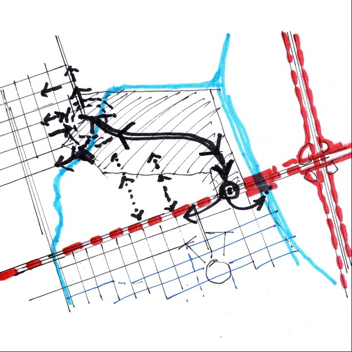 Esquema de conectividad del barrio Nuevo Bella Vista.