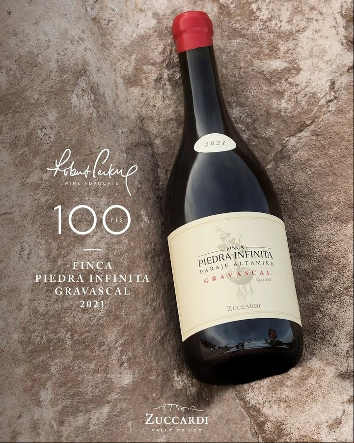 Zuccardi Finca Piedra Infinita Gravascal 2021, el vino de los 100 puntos Parker.