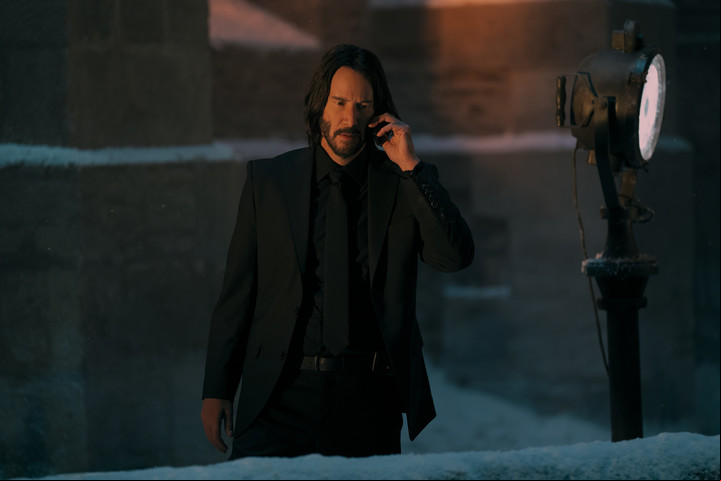 Keanu Reeves tiene una participación, si se quiere, pequeña, pero fundamental en "Bailarina".