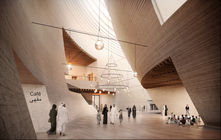 Render del futuro museo Art Mills, en Doha. Lo construye el arquitecto chileno Alejandro Aravena.