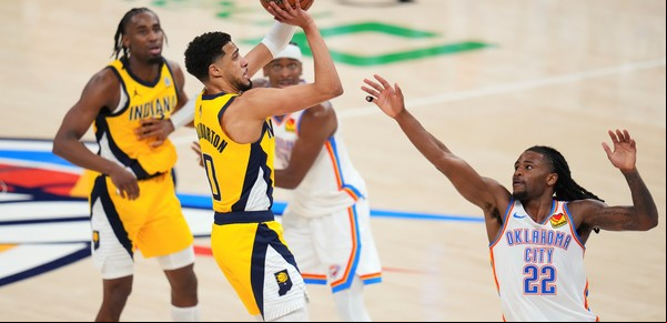 Finales de la NBA: "Mr. Clutch" lo hizo de nuevo y los Pacers de Indiana están arriba ante Oklahoma gracias a un doble agónico de Haliburton sobre la chicharra