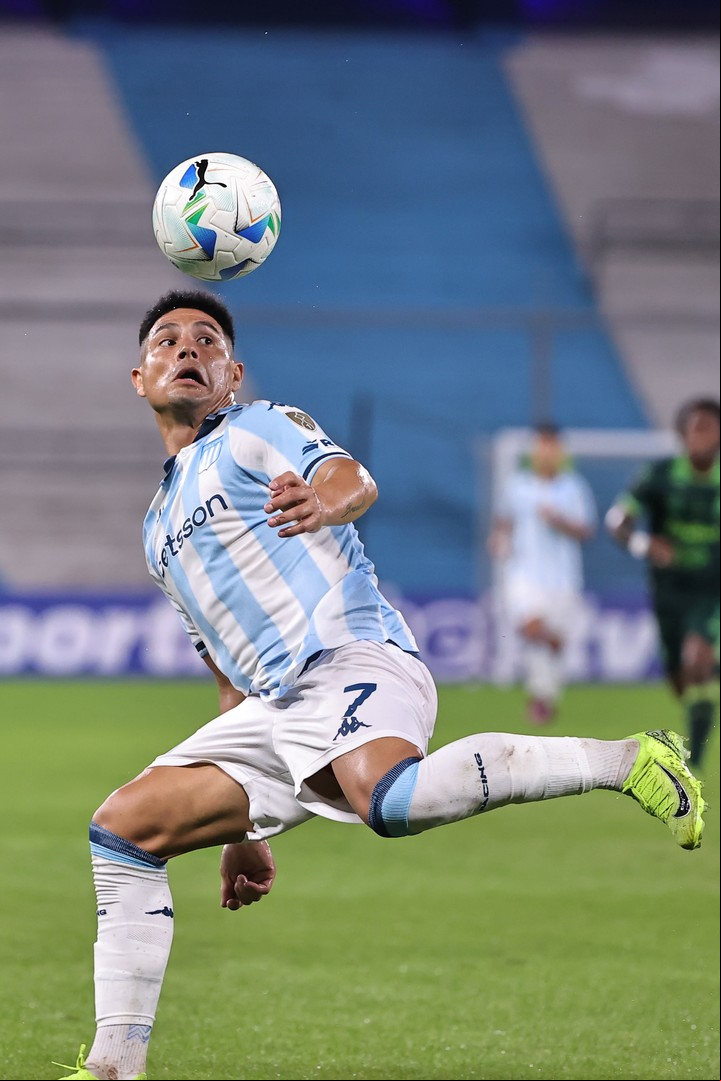 Maximiliano Salas, autor de trece goles en 76 partidos con la Academia. EFE/ Juan Ignacio Roncoroni